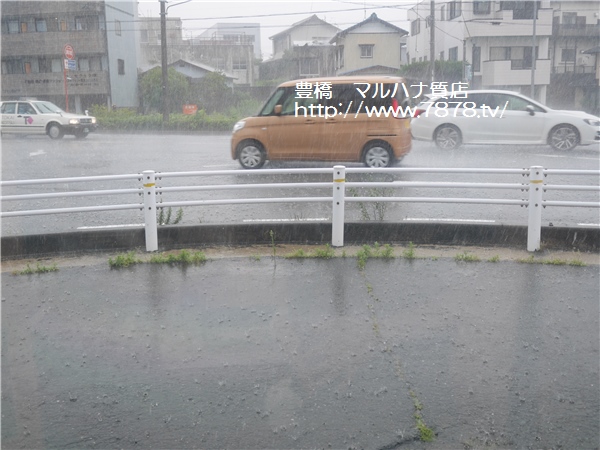 豊橋のマルハナ質店　7月9日大雨