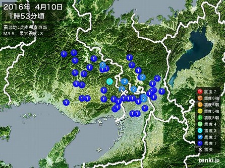 2016410　兵庫県南東部で地震　その2