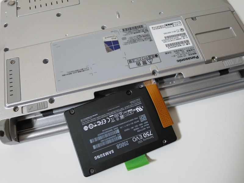 Let'snote CF-NX2 購入 HDD交換・SSD化 ＆ メモリ増設 - パソコン 