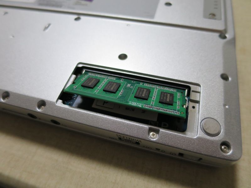 Let'snote CF-NX2 購入 HDD交換・SSD化 ＆ メモリ増設 - 趣味に 