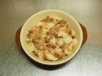 たたき長芋と納豆のグラタン08