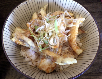 綿麺 太刀天丼（2016年9月）