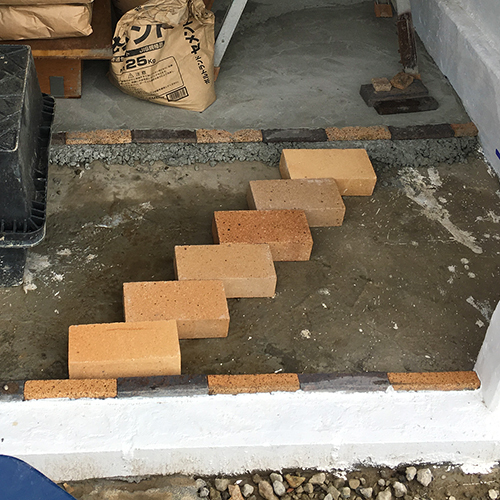 一人で作るブロック小屋⑪ ～コンクリート床を作る～⑨