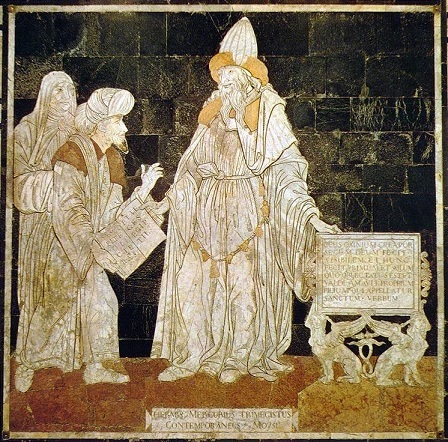ヘルメス・メルクリウス・トリスメギストス、シエナ大聖堂舗床のモザイク画