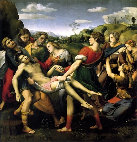 ラファエロ・サンティ　『キリストの遺骸の運搬』1507年