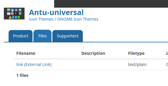 Antu-universal Ubuntu アイコンテーマ ダウンロード