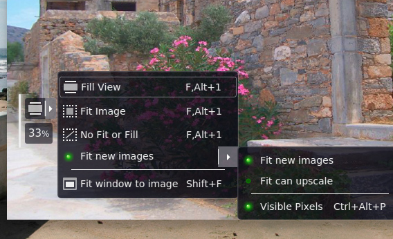 Fragment Image Viewer Ubuntu 画像ビューア ウィンドウフィット