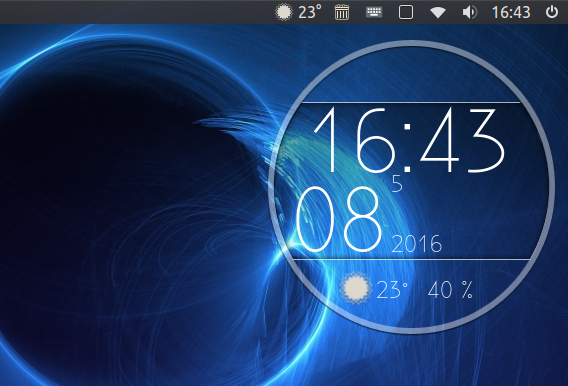 My Weather Indicator 0.7 Ubuntu 16.04 天気アプリ
