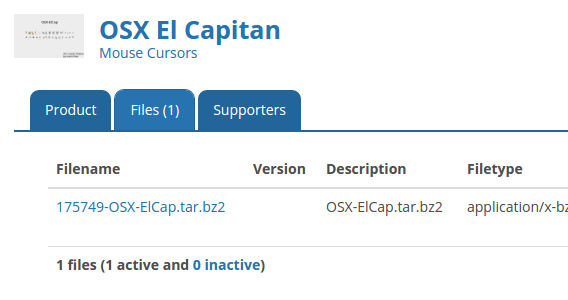 OSX El Capitan Mouse Cursors Ubuntu マウスカーソル ダウンロード