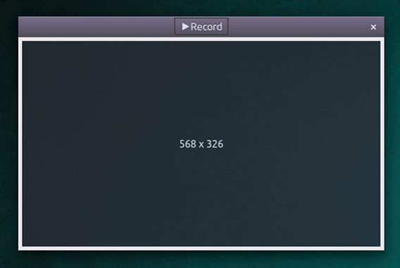 Peek Ubuntu アニメーションGIF スクリーンレコーダー ウィンドウのリサイズ