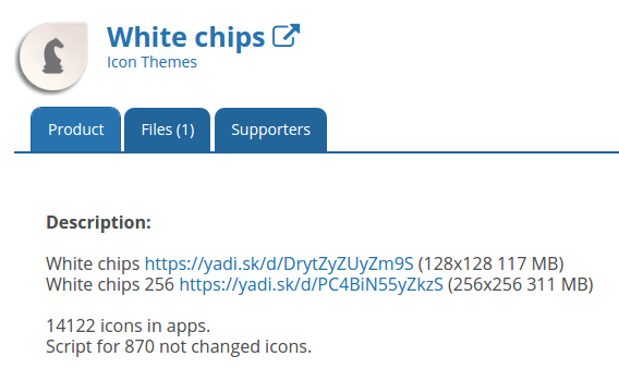 White chips Ubuntu アイコンテーマ ダウンロード
